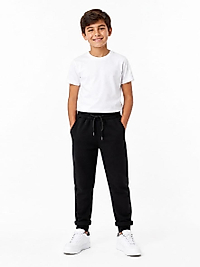 Unisex Siyah Double Paça Okul Pantolunu