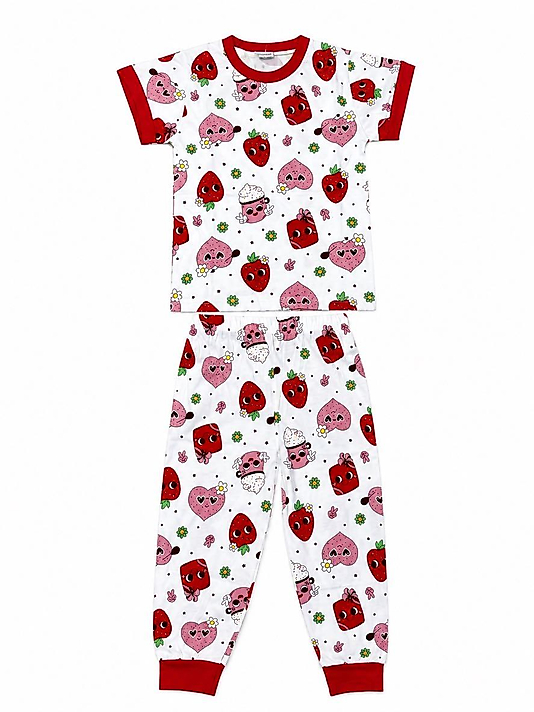 Çilekli Pijama Takımı