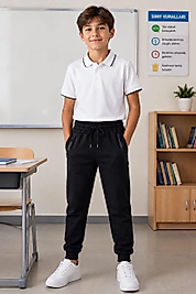 Unisex Siyah Renk Eşofman Alt