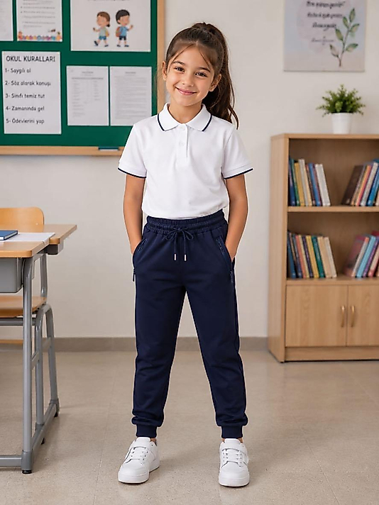 Unisex Lacivert Renk Eşofman Alt