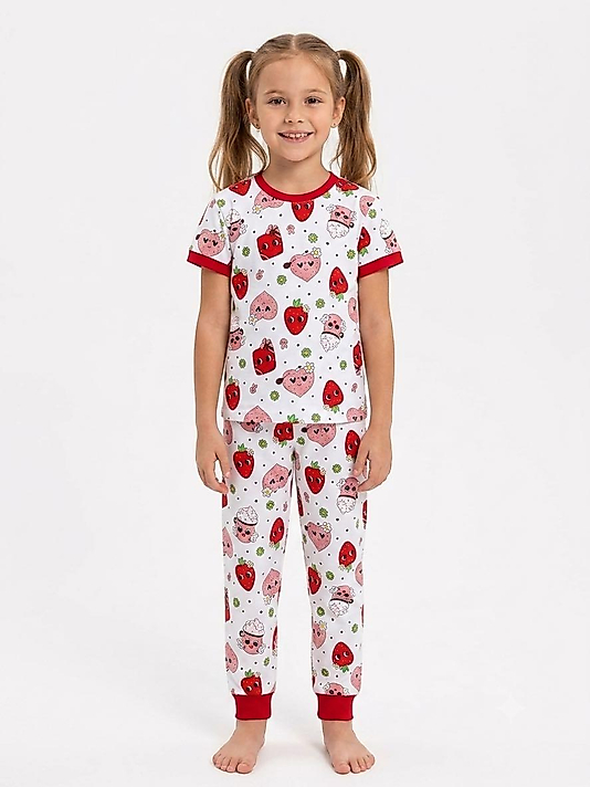 Çilekli Pijama Takımı