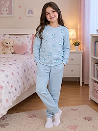 Ayıcık Baskılı Pijama Takımı