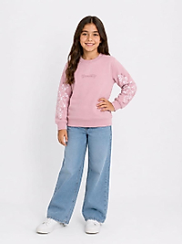 Kolları Nakış ve Baskılı Sweat